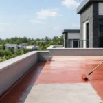 Aplikasi coating waterproofing pada atap exposed dengan hasil akhir rapi