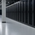 Area data center dan ruang server dengan lantai resin antistatic yang rapi dan mudah dibersihkan