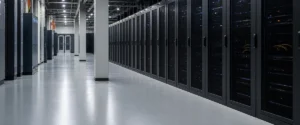 Area data center dan ruang server dengan lantai resin antistatic yang rapi dan mudah dibersihkan