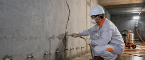 Pekerjaan jasa injeksi beton Jakarta untuk menangani retak dan kebocoran basement
