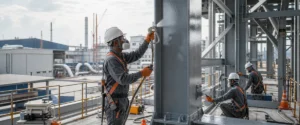 Aplikasi protective coating pada struktur baja dan area industri di Tangerang
