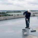 Aplikasi waterproofing coating pada area atap dan dak beton di Karawang