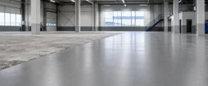 Visual proyek untuk kapan Lantai Industri Lebih Cocok Pakai Self Leveling daripada Epoxy Biasa