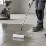 Aplikasi primer lantai beton untuk persiapan sistem epoxy industri