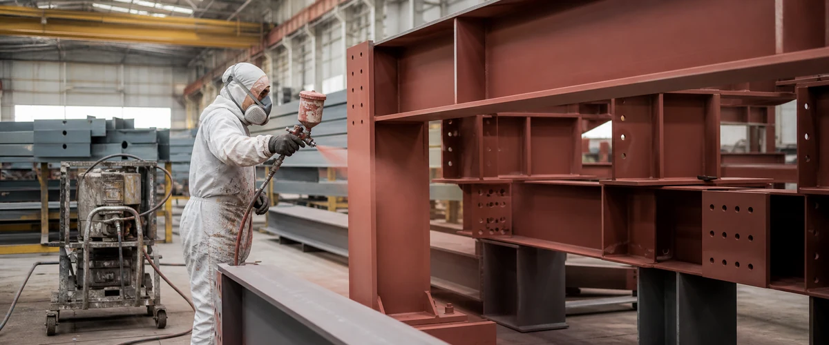 Aplikasi primer anti korosi pada struktur baja industri