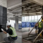 Perbandingan carbon fiber laminate dan jacketing beton pada bangunan aktif