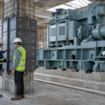 Perkuatan bangunan industri saat mesin baru masuk ke area produksi existing