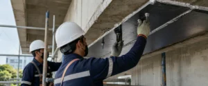 Plate bonding untuk perkuatan beton pada elemen balok existing