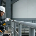Aplikasi coating metal maintenance pada struktur baja dan area utilitas industri