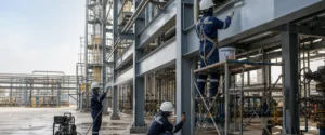 Aplikasi protective coating pada struktur baja industri untuk maintenance anti korosi
