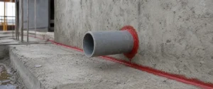Aplikasi SikaSwell S-2 pada detail penetrasi pipa dan sambungan konstruksi beton
