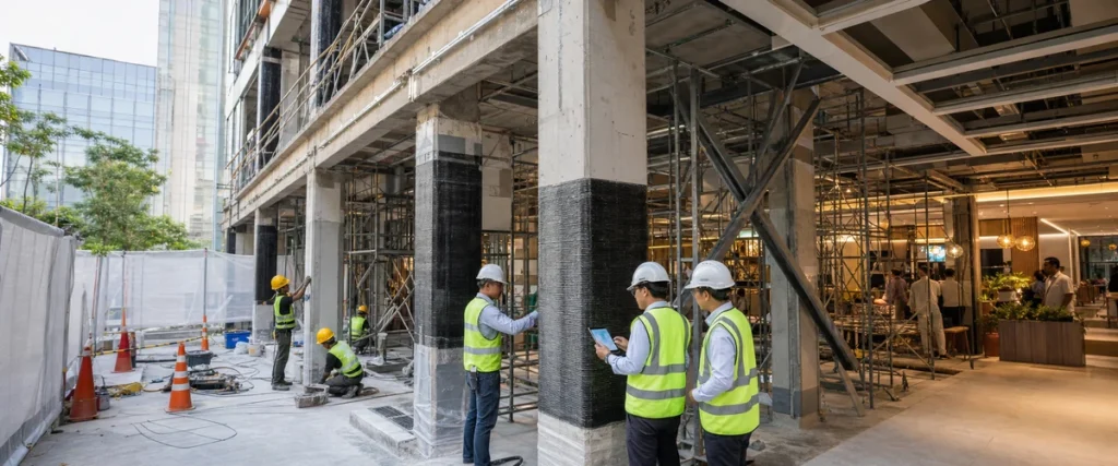 Strengthening gedung komersial existing untuk menekan downtime dan gangguan operasional